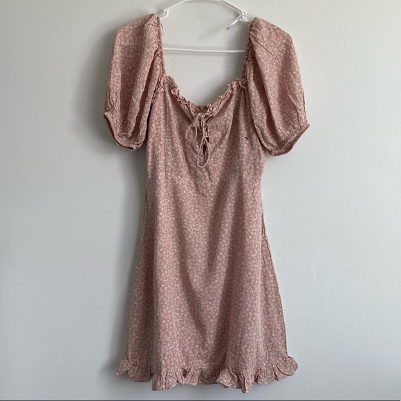 Lulu’s Blush Pink Floral Print Lace-Up Dress - Picture 6 of 10